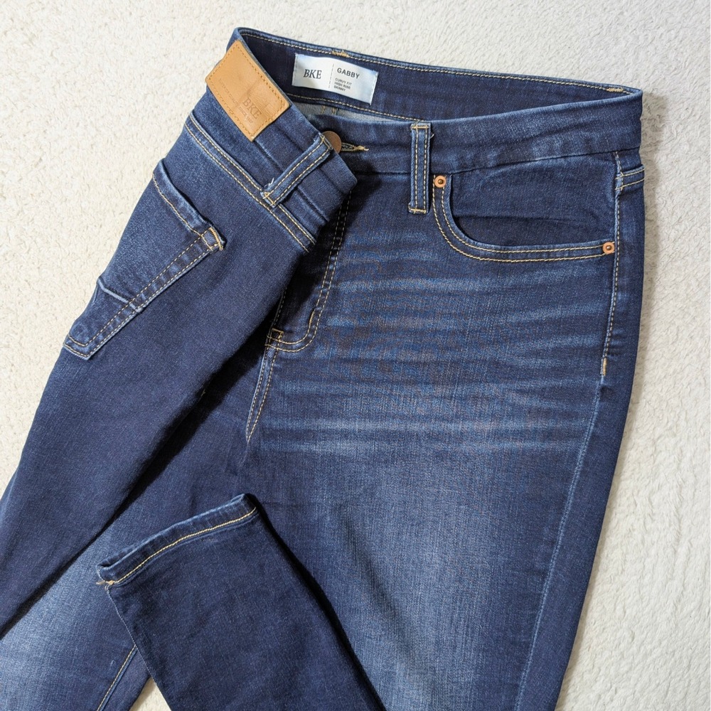 BKE Gabby Jeans‎ Women 29/31.5 Dark Wash Curvy High Rise Skinny Stretch